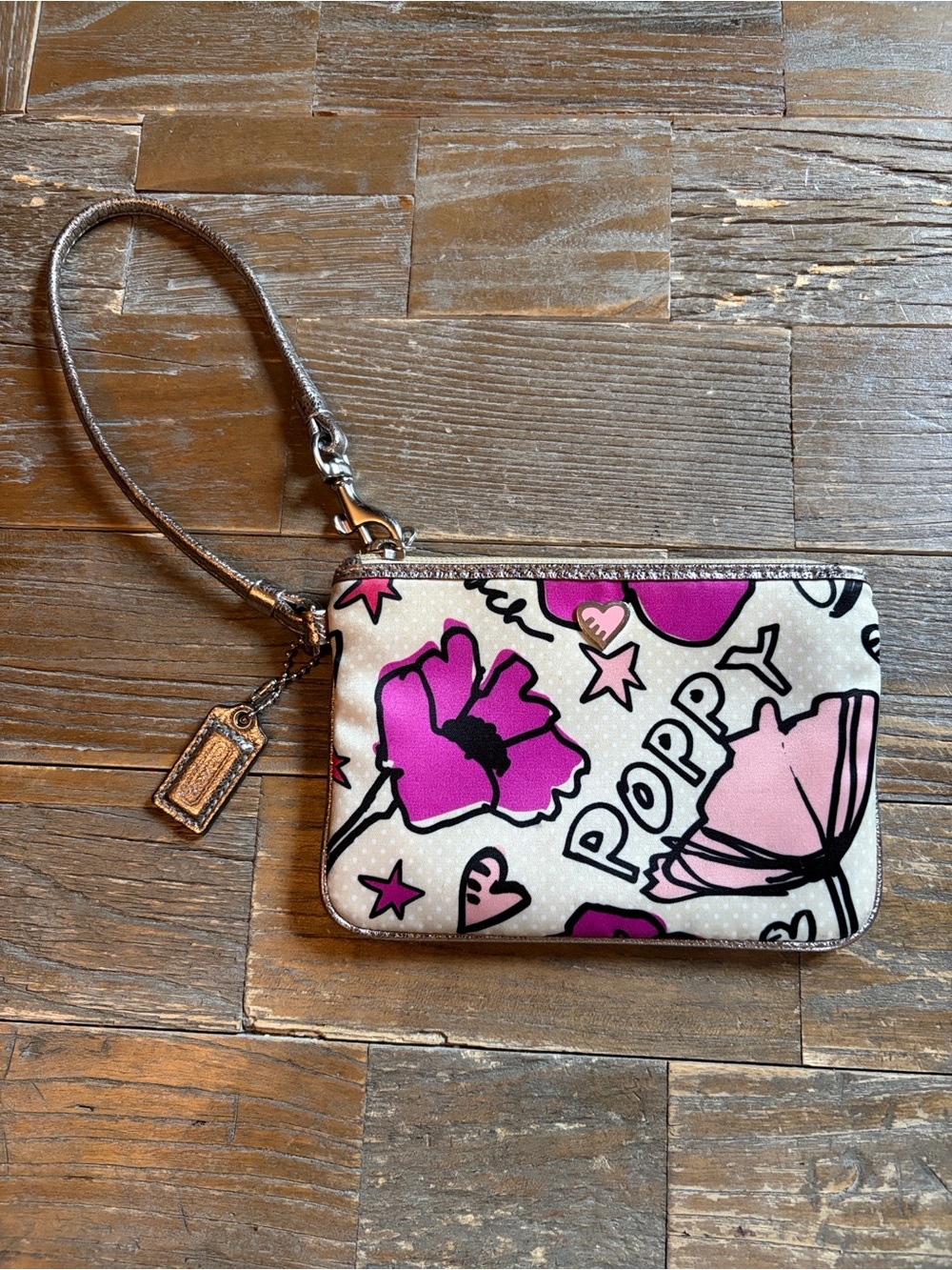 Coach Limited Edition Poppy Kyra Pop Art Wristlet